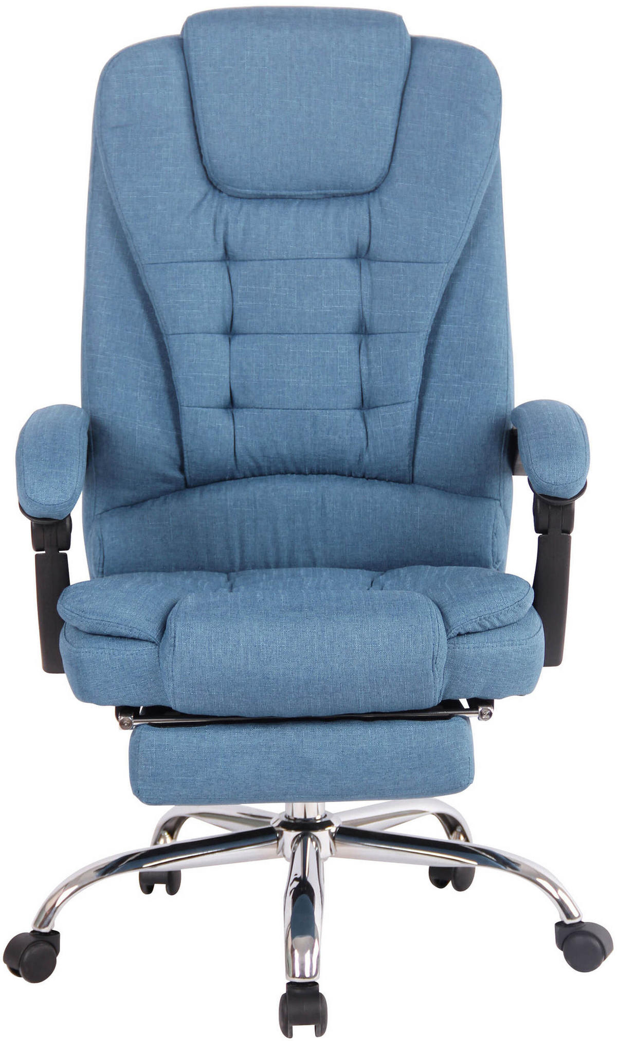 BÜROSTUHL Onix, Stoff Blau - Blau, Textil/Metall (67/125/68cm) - TPFLiving