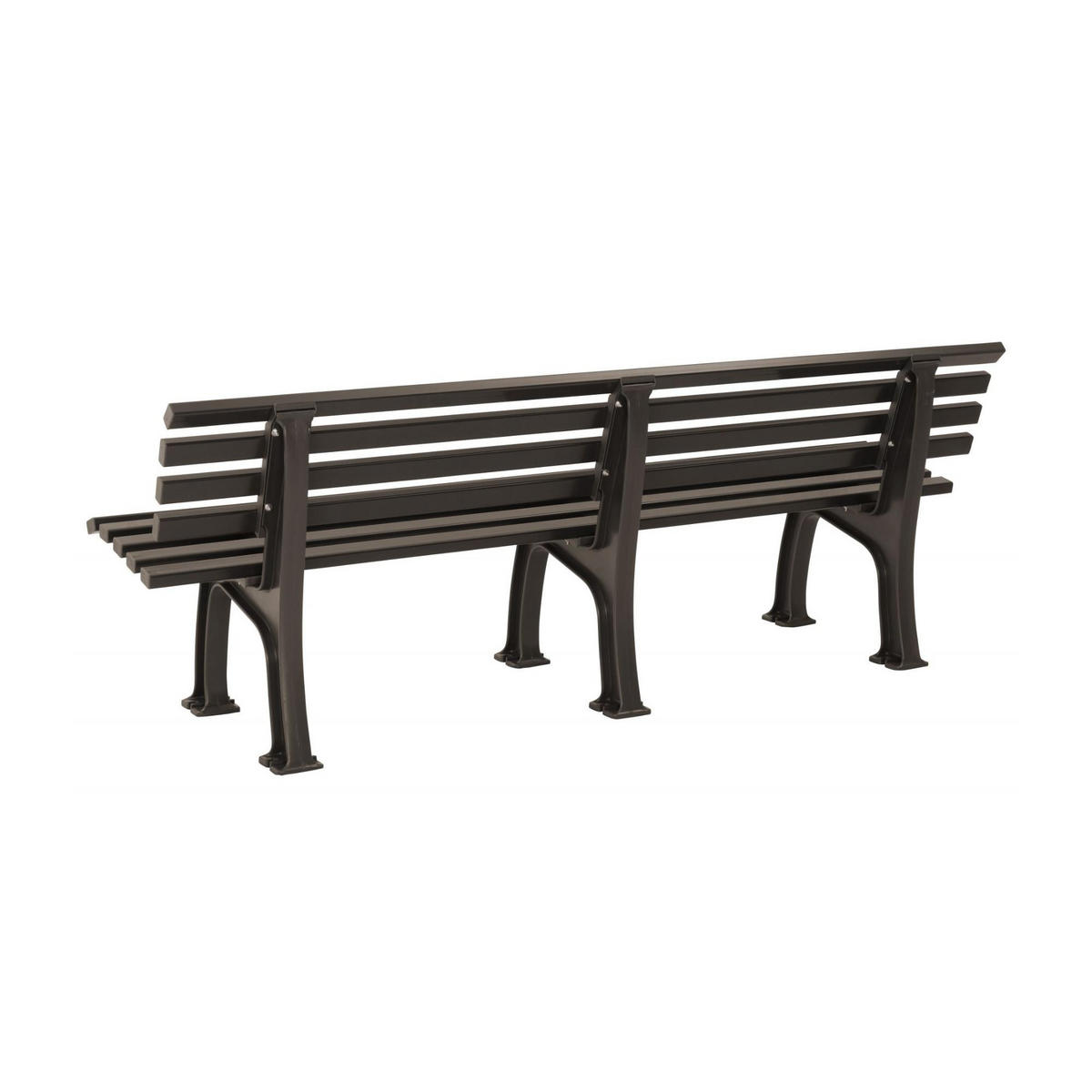 GARTENBANK Antigua 4 Sitzer Braun 74 x 200 x 54 cm Witterungskunststoff & UV Beständiger Kunststoff - Braun, Kunststoff (200/74/54cm) - PROREGAL