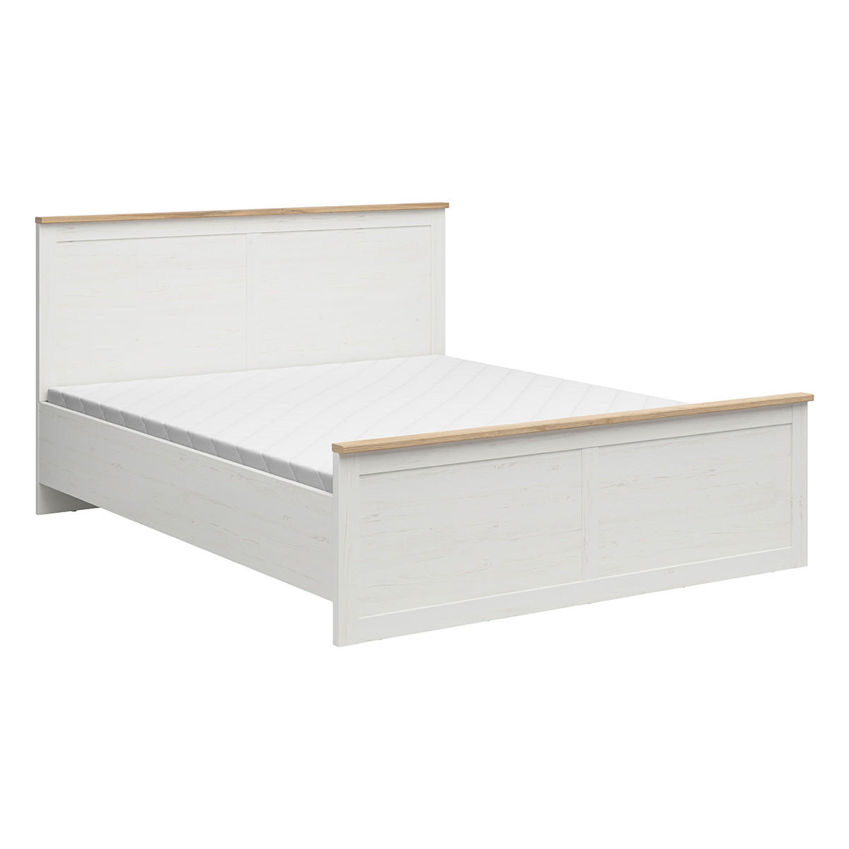 BOXBETT 180/200 Aksel Weiß - Weiß, Holzwerkstoff (180/200cm) - Petits-meubles