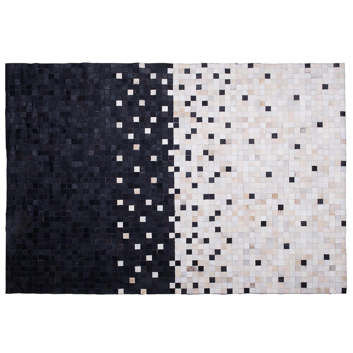 PATCHWORK-TEPPICH Erfelek 200/140 cm - Multicolor, Fell (140/200cm) - Beliani
