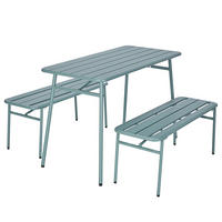 GARTENMÖBEL-SET (3-teilig) Lineside - Grün, Metall - Butlers
