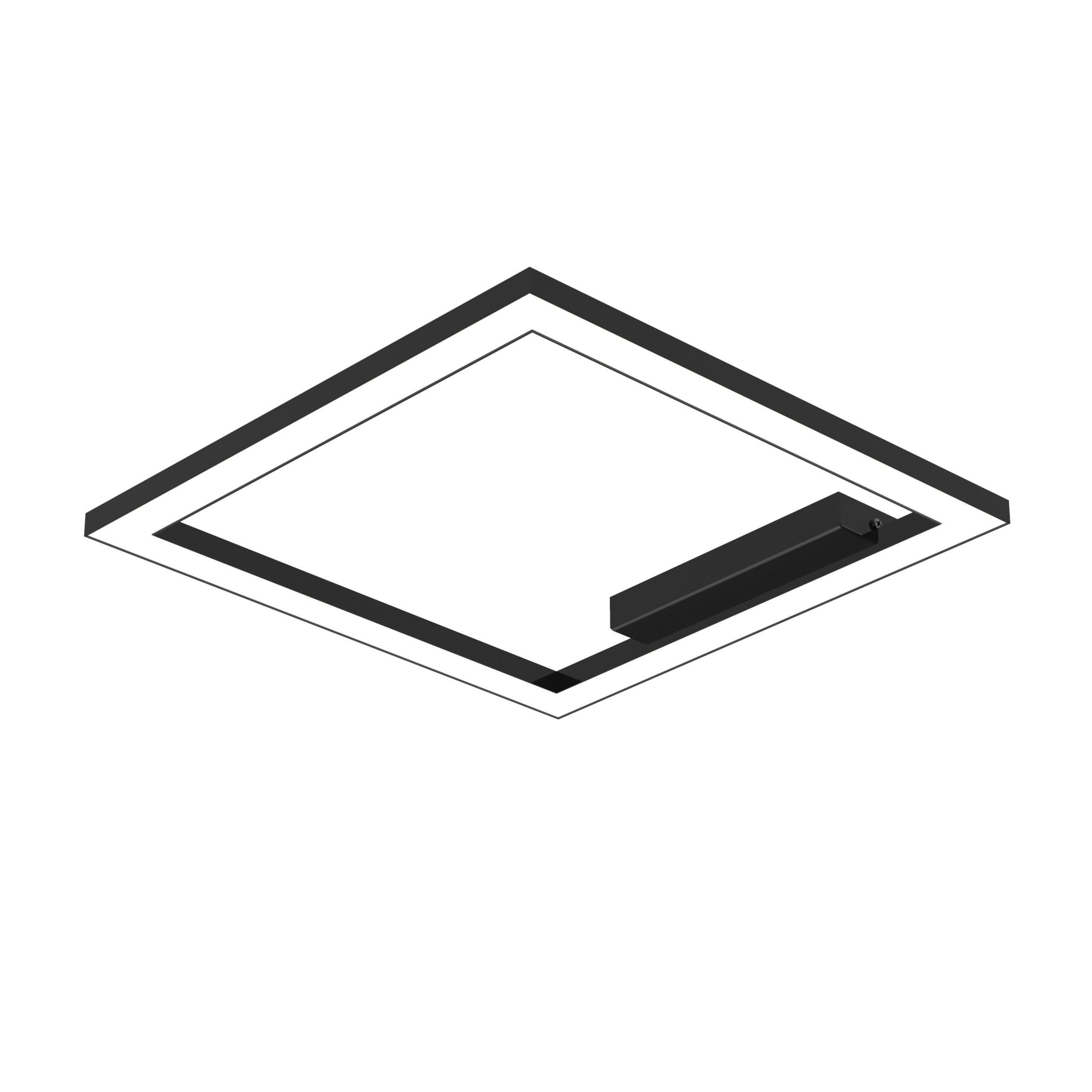 Lumicom Led-Deckenleuchte Schwarz Hochglanz 40x100x40 cm