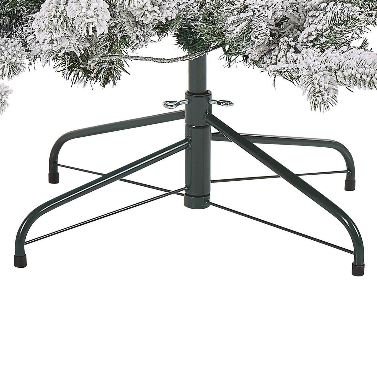VÁNOČNÍ STROMEK 180 cm Zelený Tatlow - zelená barva, plast (180cm) - Beliani