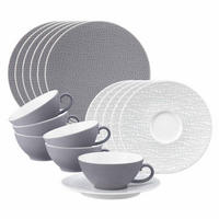 TEESERVICE Life Fashion Elegant Grey 18er Set - Grau, Keramik (1/1/1cm) - Seltmann Weiden