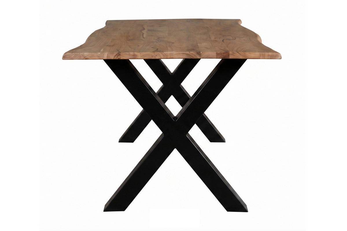 ESSTISCH Madrid 160x85 cm, Natur, Akazienholz - Naturfarben, Holz (160/85/77cm) - dasmöbelwerk