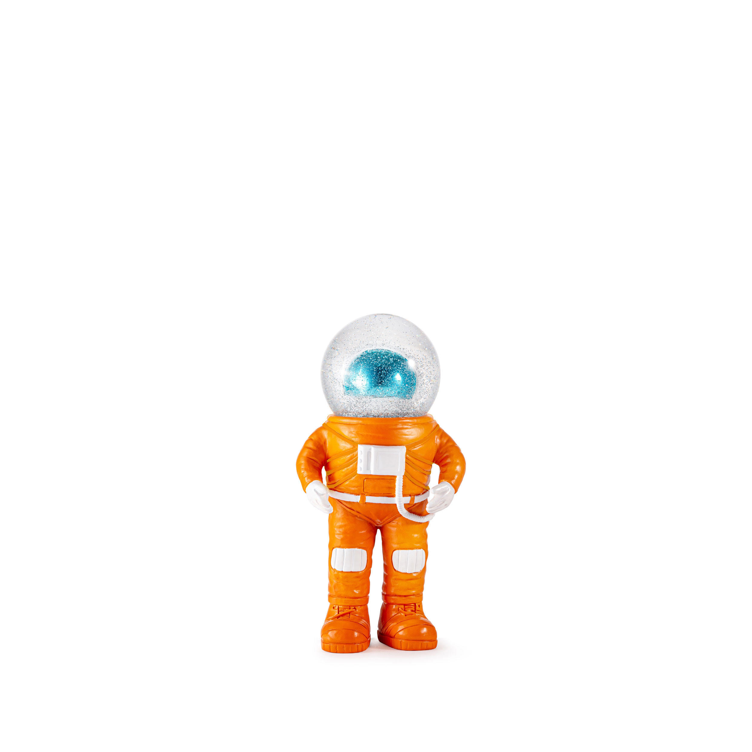 SCHNEEKUGEL Summerglobe Marstronaut, Polyresin, Glas, Orange, 18 cm - Orange, Kunststoff (10/22/13cm) - Donkey Products