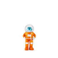 SCHNEEKUGEL Summerglobe Marstronaut, Polyresin, Glas, Orange, 18 cm - Orange, Kunststoff (10/22/13cm) - Donkey Products