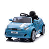 ELEKTROAUTO Fiat 500 blau Fernbedienung, Sicherheitsgurt, MP3, USB - Blau, Kunststoff (100/60/50cm) - Chipolino