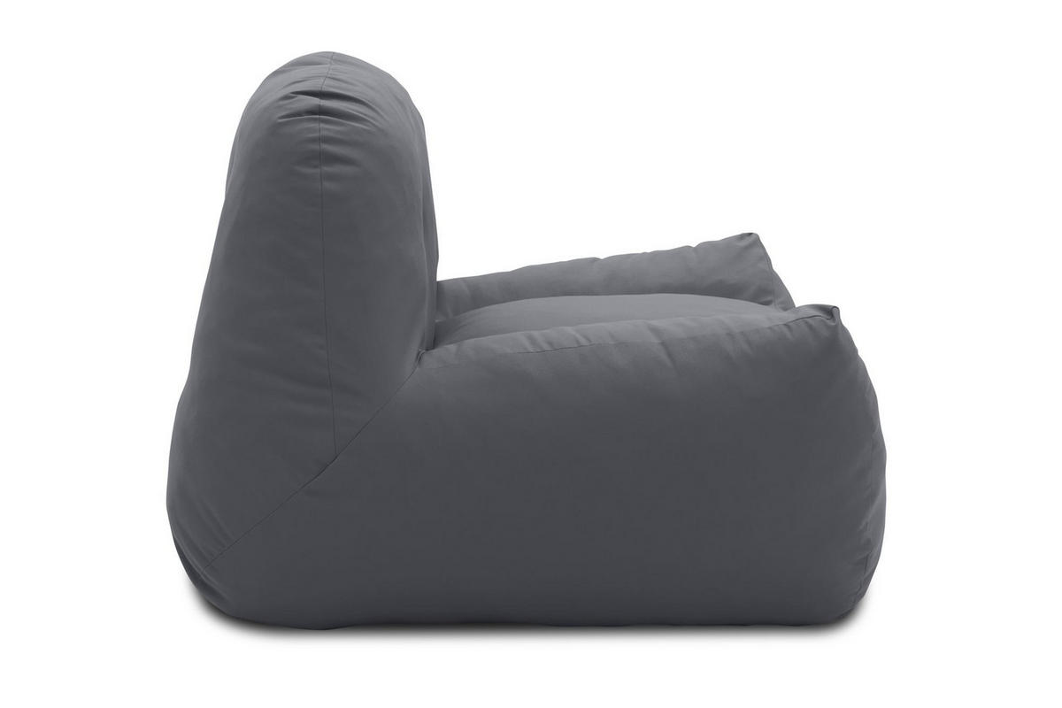 GARTENLOUNGE-SESSEL Branizlawa 103x71x102 mit Outdoorbezug dunkelgrau - Dunkelgrau, Kunststoff (103/71/102cm) - 58aufmkessel