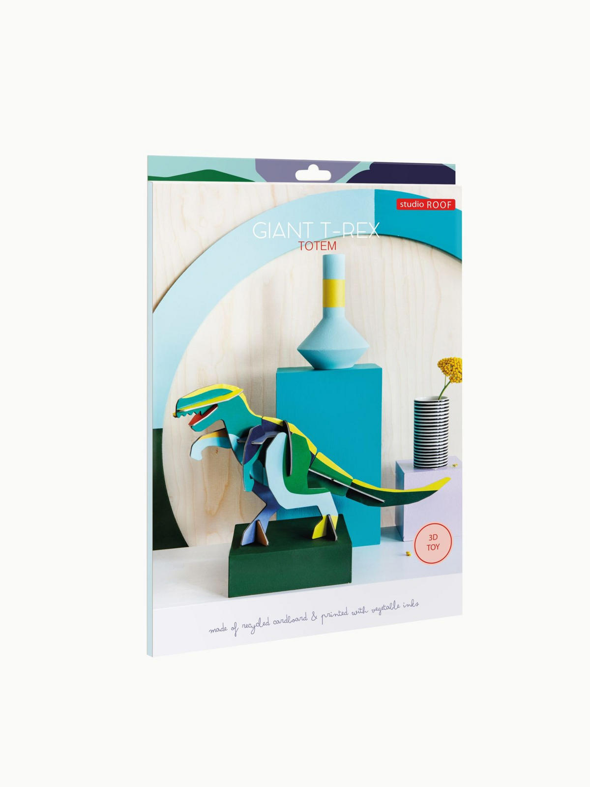 DEKOFIGUR Leuchtender Dino 9/19 cm - Multicolor, Wellpappe (9/19/35cm) - KUNSTLOFT