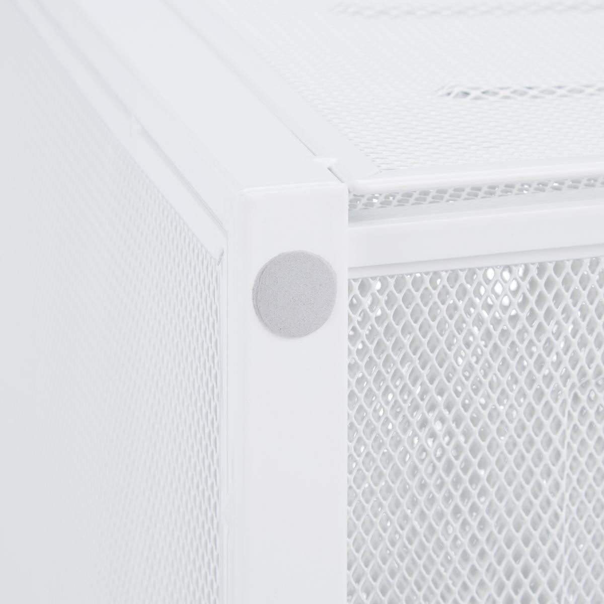 ZÁSUVKOVÝ box - biela, kov (27.5/29/35.5cm) - Relaxdays