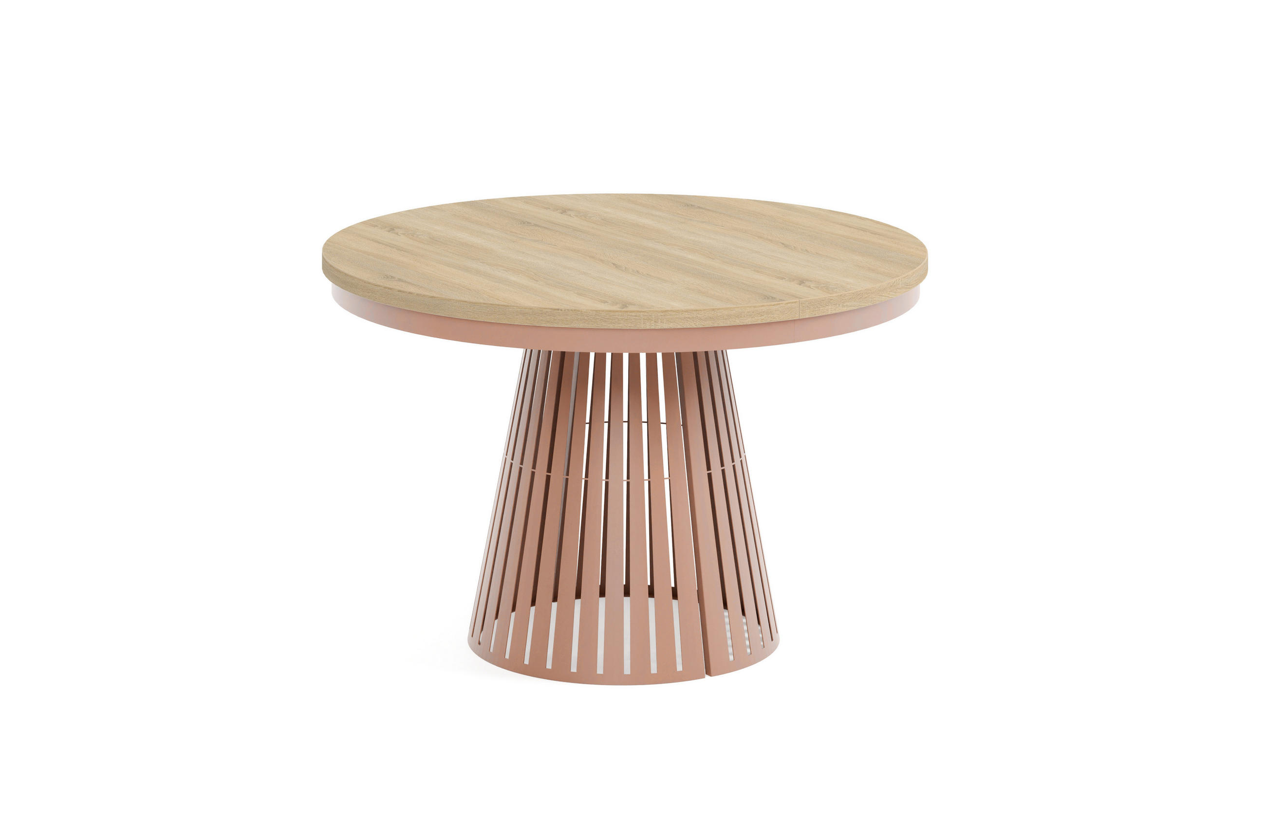 ESSTISCH Cone Bis - Kupferfarben/Sonoma Eiche, Holzwerkstoff/Metall (120/120/76cm) - Meblini