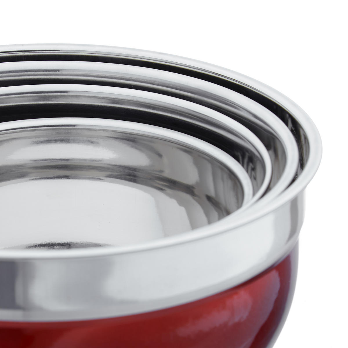 SÚPRAVA misiek - červená, kov/plast - Relaxdays