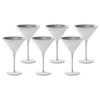 COCKTAILSCHALEN Elements Weiß-Silber 240 ml 6er Set - Silberfarben/Weiß, Glas (0.24L) - Stölzle Lausitz