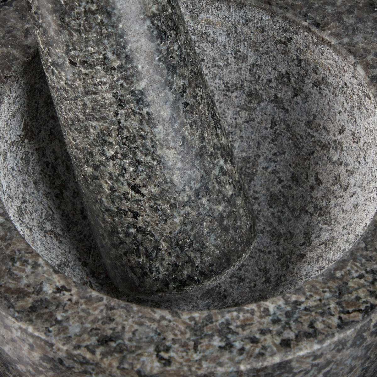 MÖRSER - Anthrazit, Stein (13/8/13cm) - Relaxdays