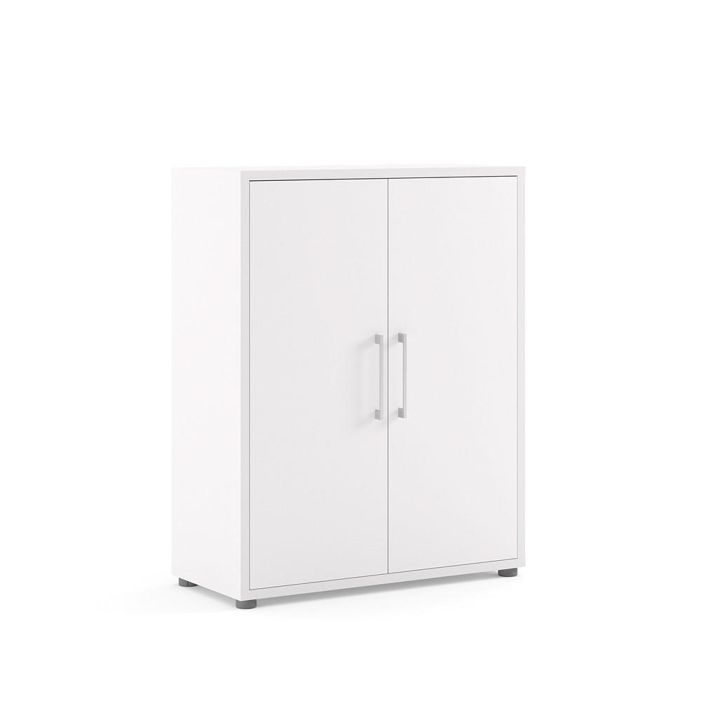 BÜRO-AUFBEWAHRUNG, Prisme, Weiß, Spanplatte foliert, 89 x 40 x 113 cm - Weiß, Holzwerkstoff (89/113/40cm) - ebuy24