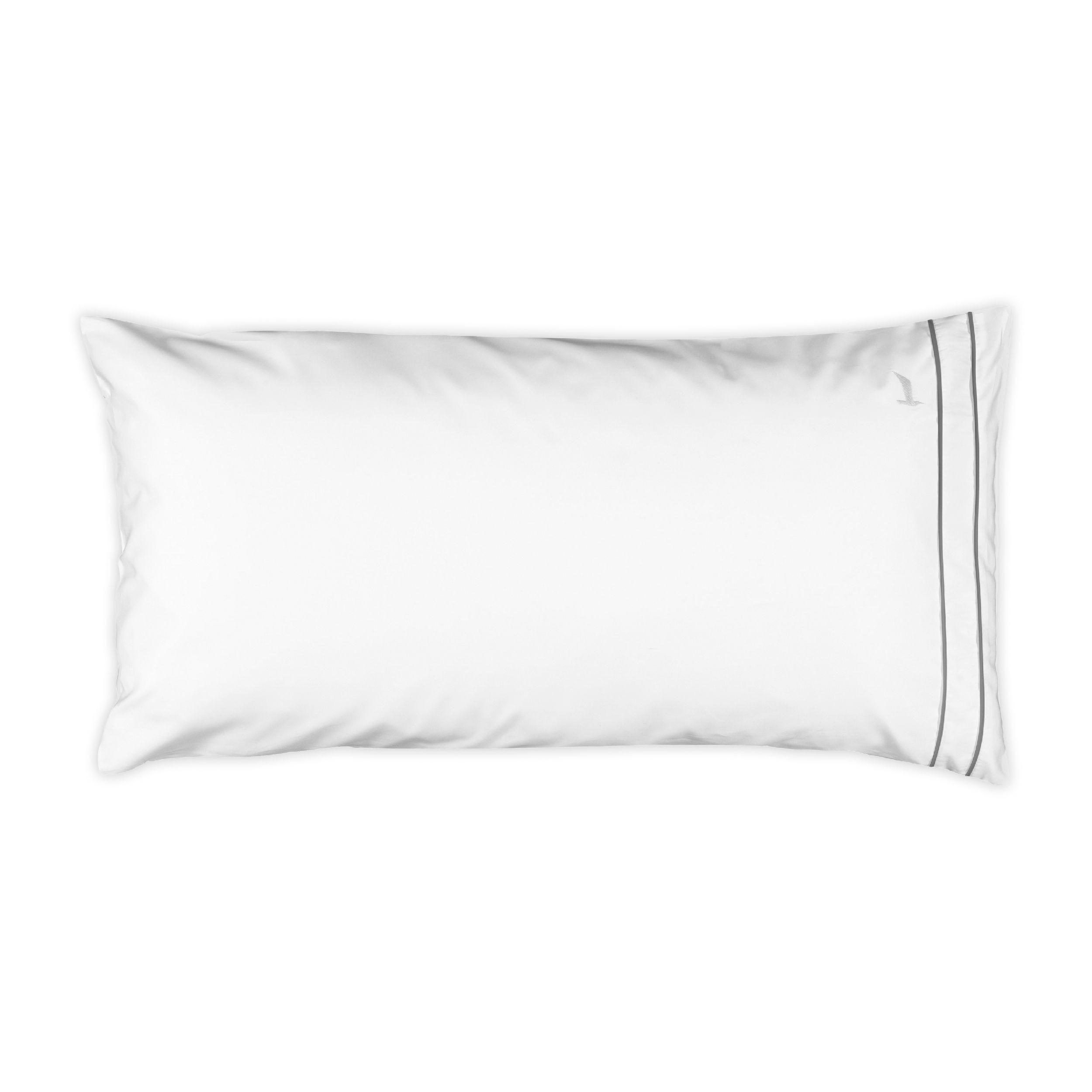 BETTWÄSCHE NOBLESSE - Weiß/Grau, Textil (40/80cm) - MÖVE