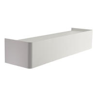 SCHLÜSSELBRETT MIT ABLAGE - Weiß, Metall (28/5.5/7.5cm) - Designfabrik Hamburg