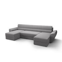 ECKSOFA REBIU2 Poso 110 mit Schlaffunktion - Grau, Textil (326/86/140cm) - Bedante