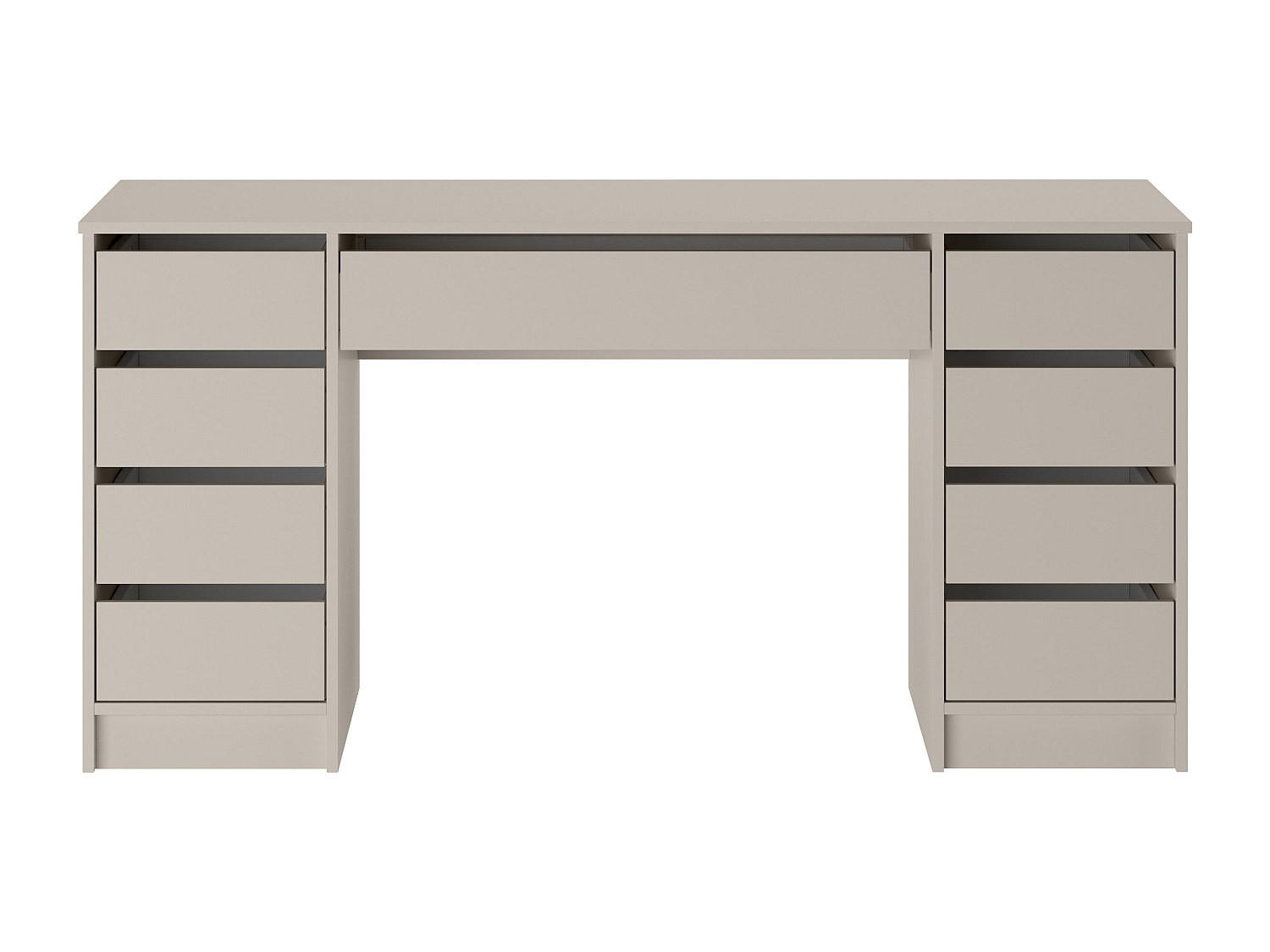 SCHREIBTISCH - 152.3 cm x 53.6 cm - holz - beige Jenemi - Beige, Holz (53.6/152.3/76cm) - Vente-Unique