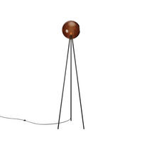 STEHLAMPE Orb Tripod Braun Ø 30cm - Braun, Glas (30/30/160cm) - s.luce