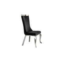 ESSZIMMERSTUHL SELENA Schwarz Velvet (1er-Set) - Schwarz, Textil (54/109/64cm) - KAWOLA
