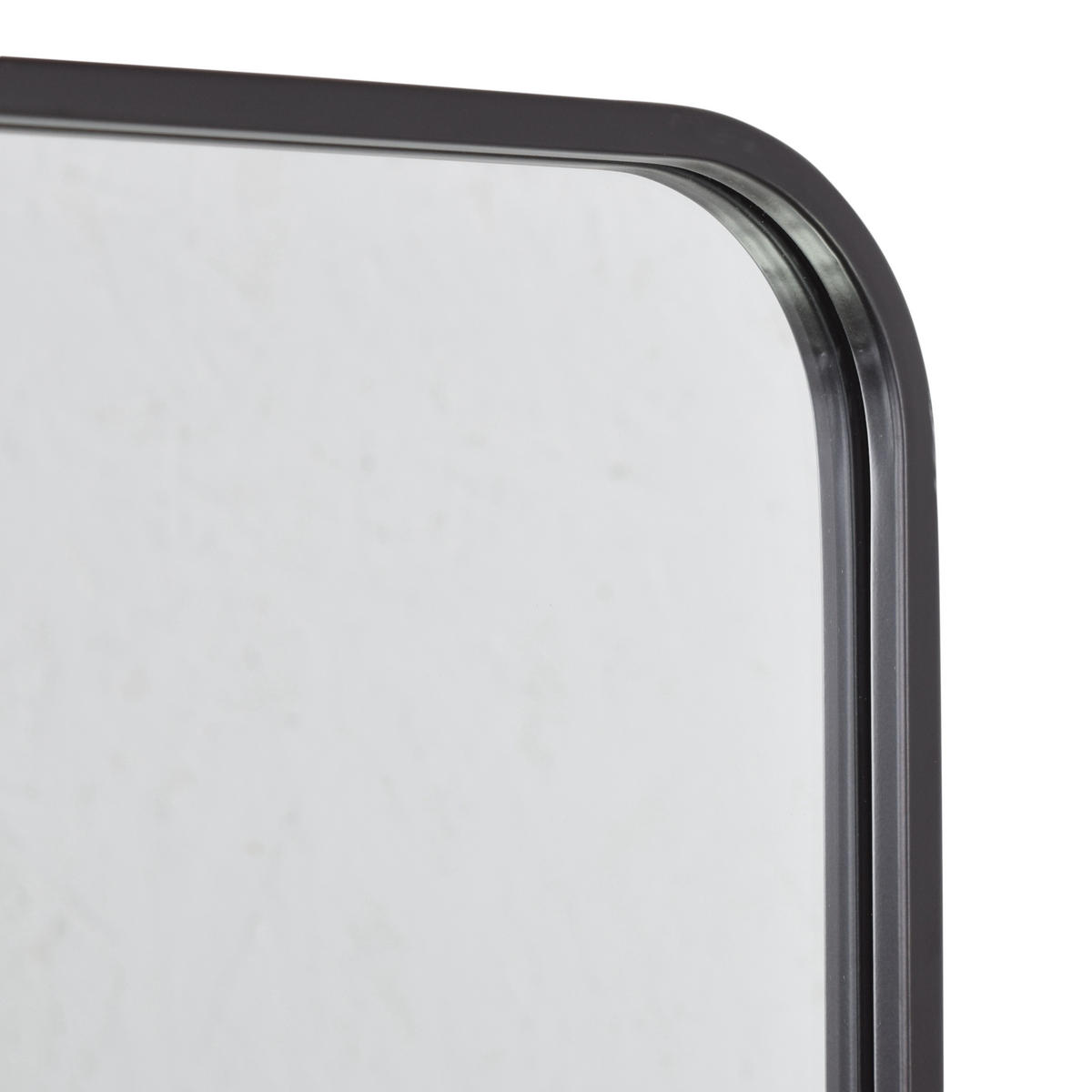 WANDSPIEGEL Boston Schwarz - Schwarz, Metall (60/90/4cm) - Fragix