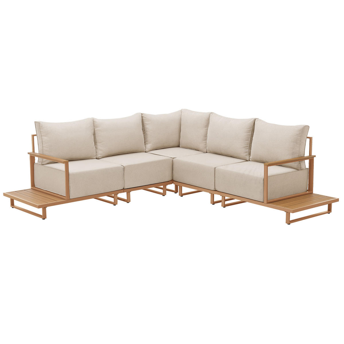 GARTENLOUNGE Malibu modular Beige - Beige, Metall - SVITA