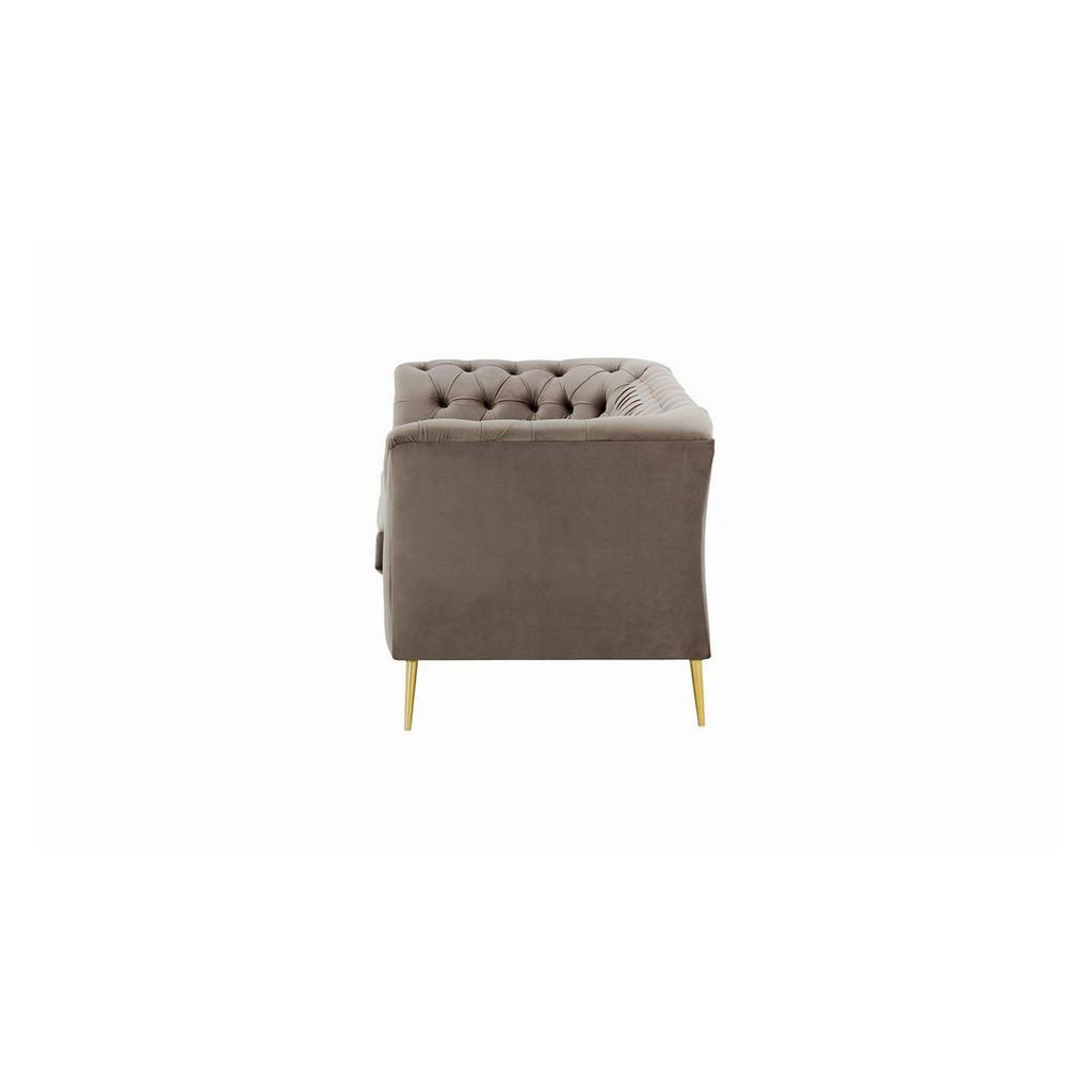 Thumbnail - Xxxl 2,5-Sitzer-Sofa, Braun, Textil, 209x74x80 cm, Wohnzimmer, Sofas & Couches, Sofas, Chesterfield Sofas