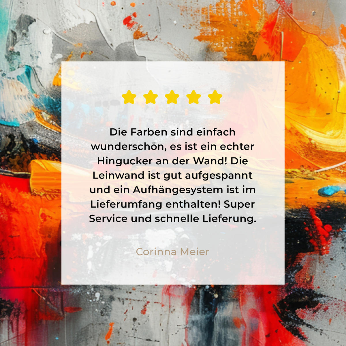 LEINWANDBILD Moderne Kunst - Orange - Grau - Abstrakt Wohnzimmer 120x80 cm - Hellgrau, Textil (120/80cm) - MuchoWow