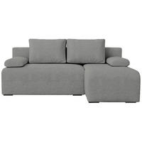 ECKSOFA Ernest mit Schlaffunktion Grau Bouclé - Grau, Textil (200/145cm) - Bromarkt