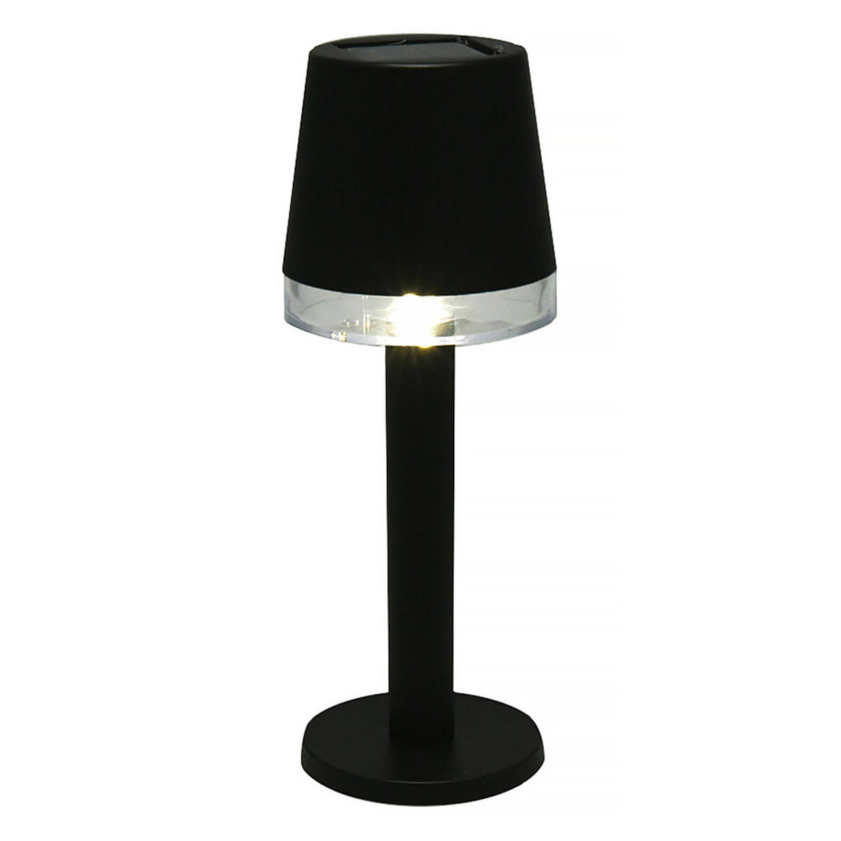 SOLARLAMPE Basic Schwarz 8/8/21 cm Kunstoff - Schwarz, Kunststoff (8/8/21cm) - Mondex