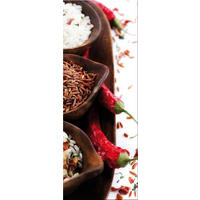 GLASBILD 30x80 cm Küche Chili rot - Gelb, Glas (30/80cm) - artissimo