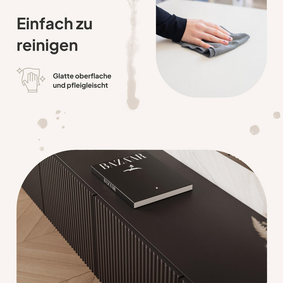 TV-LOWBOARD ANGEL Schwarz hängend mit LED-Beleuchtung 200 cm - Schwarz, Holzwerkstoff (200/36/40cm) - Idohome