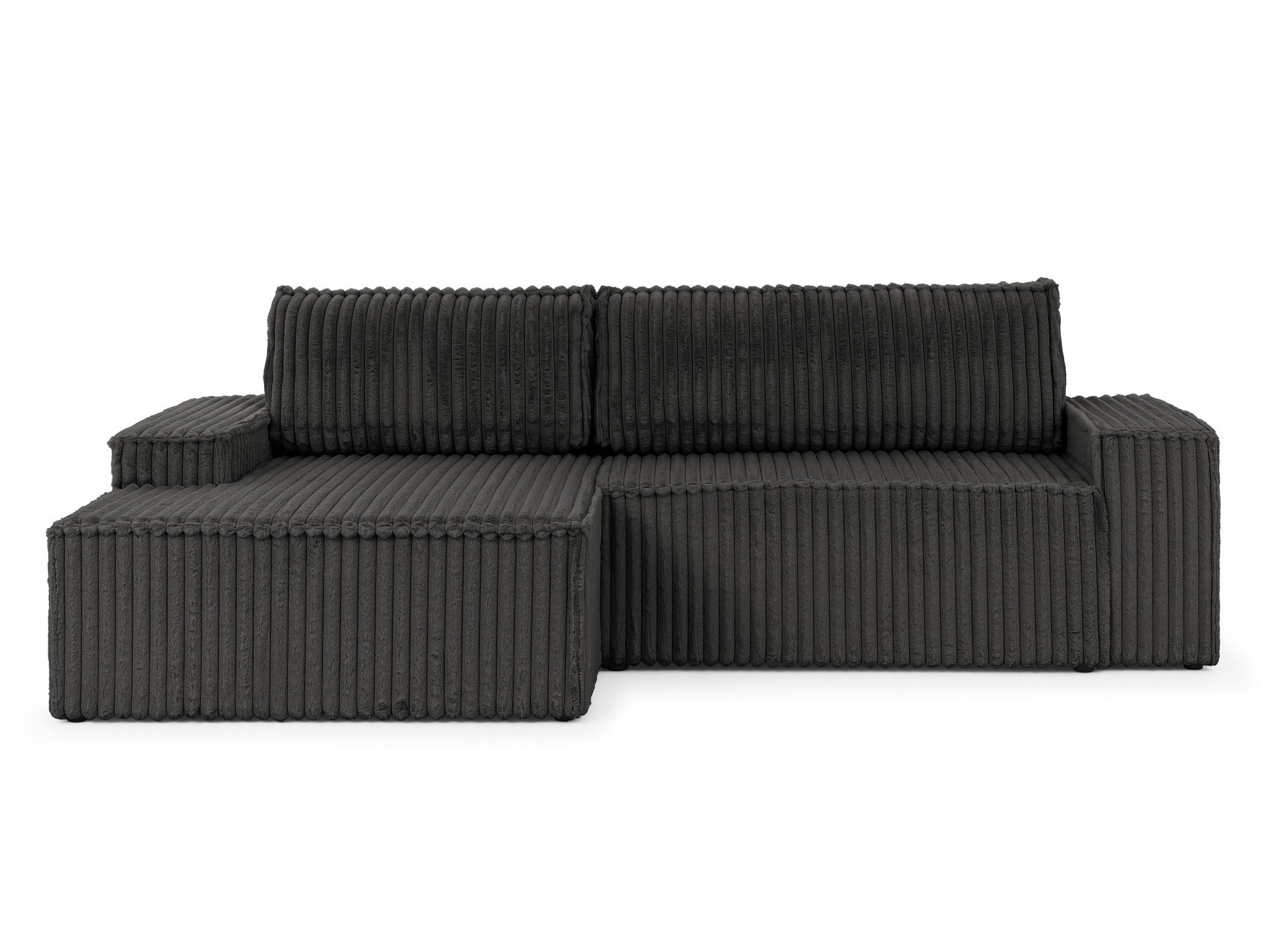 S-Style Ecksofa Dunkelgrau 262x149 cm