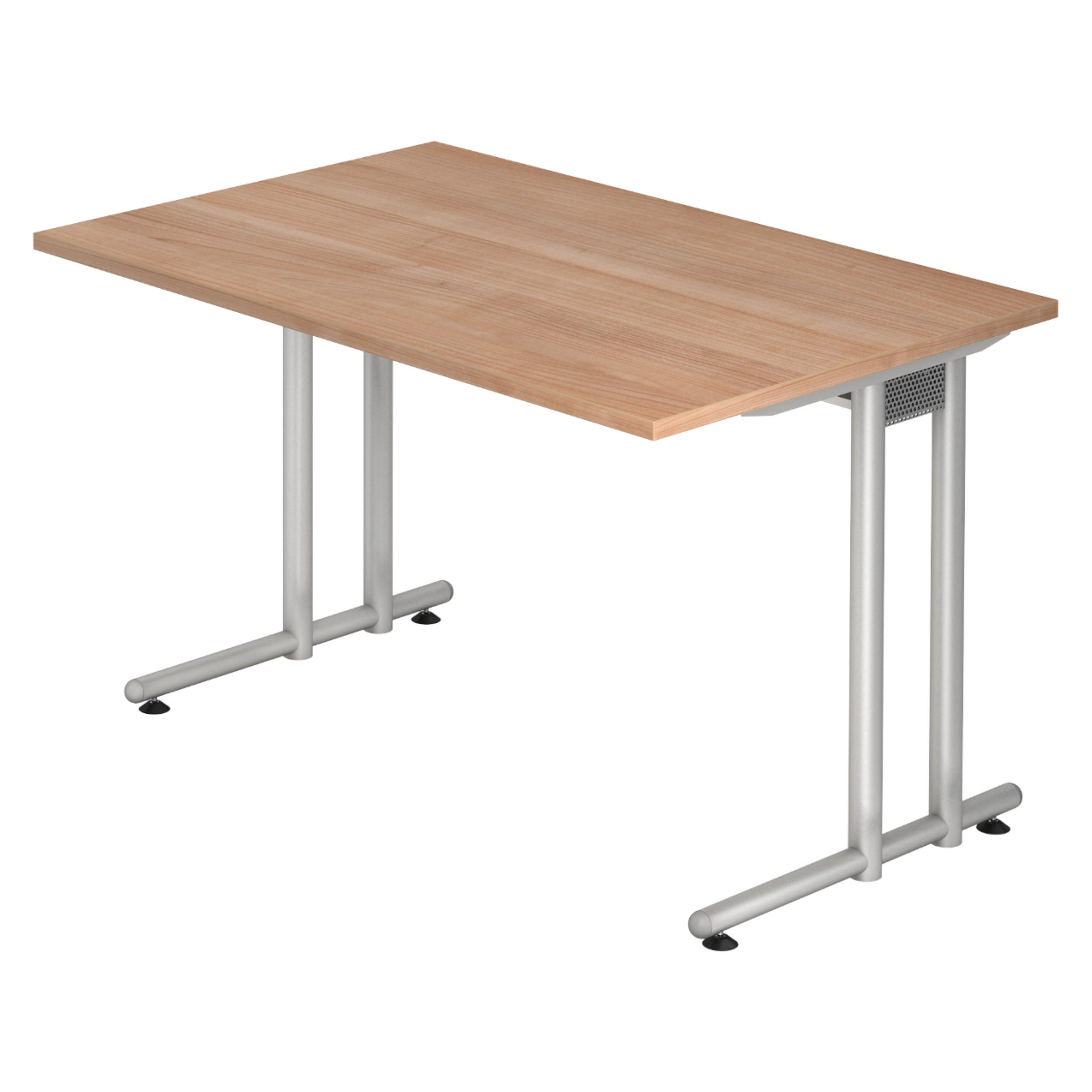 SCHREIBTISCH Serie-N 80/120/72 cm in Nussbaumfarben - Nussbaumfarben, Holzwerkstoff (80/120/72cm) - bümö
