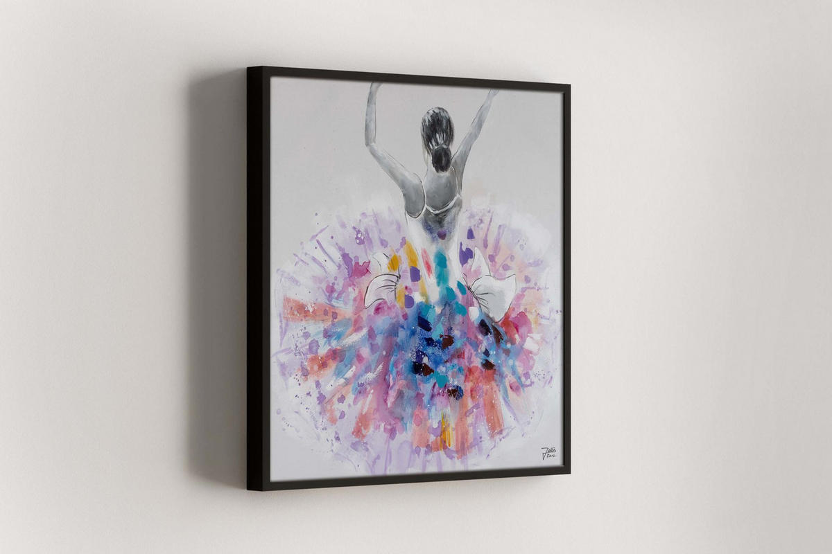 ÖLGEMÄLDE 80/80 cm - Lila/Weiß, Holz/Textil (80/80cm) - KUNSTLOFT