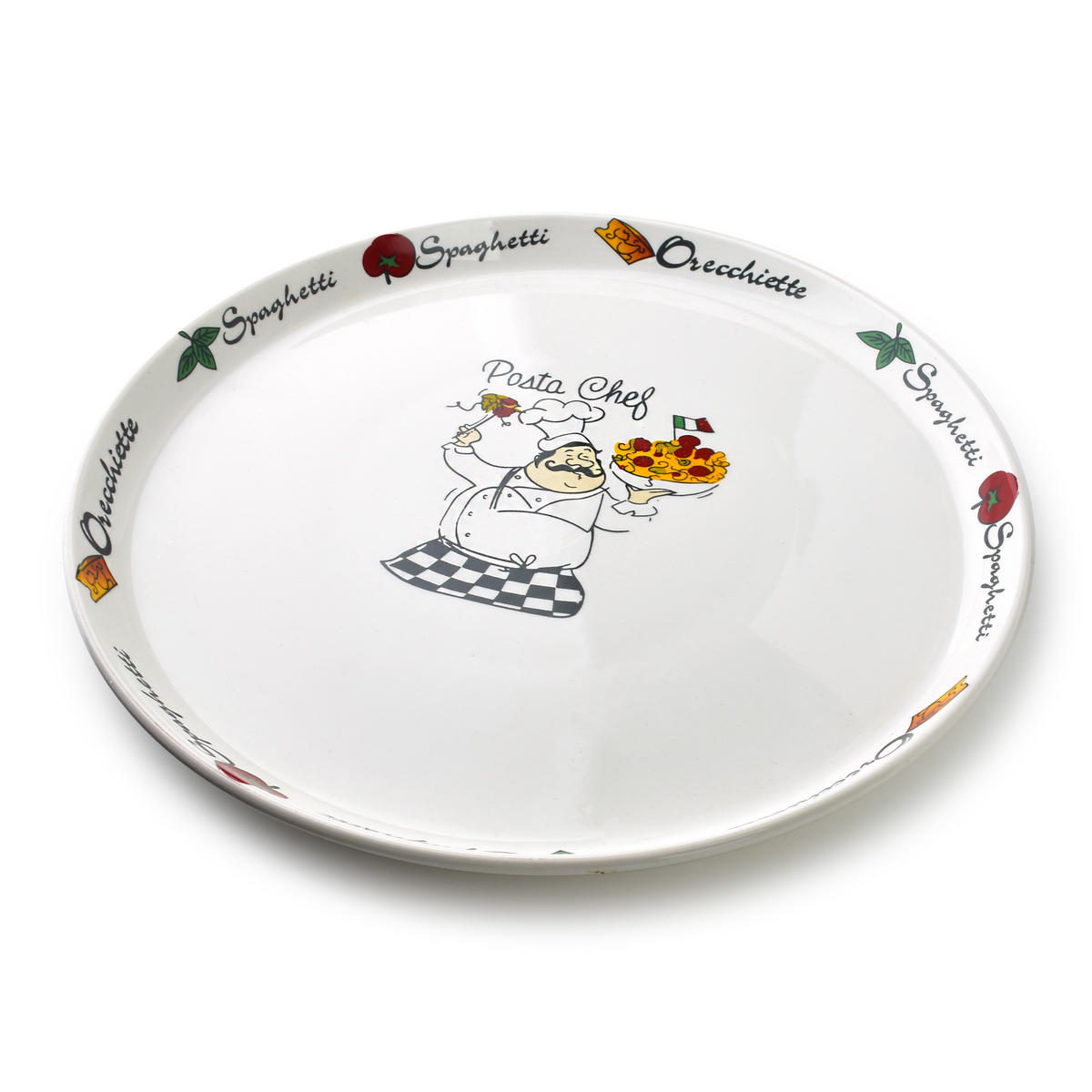 TALÍŘ NA PIZZU Galla, porcelán - bílá, keramika (30/30/2cm) - Mondex