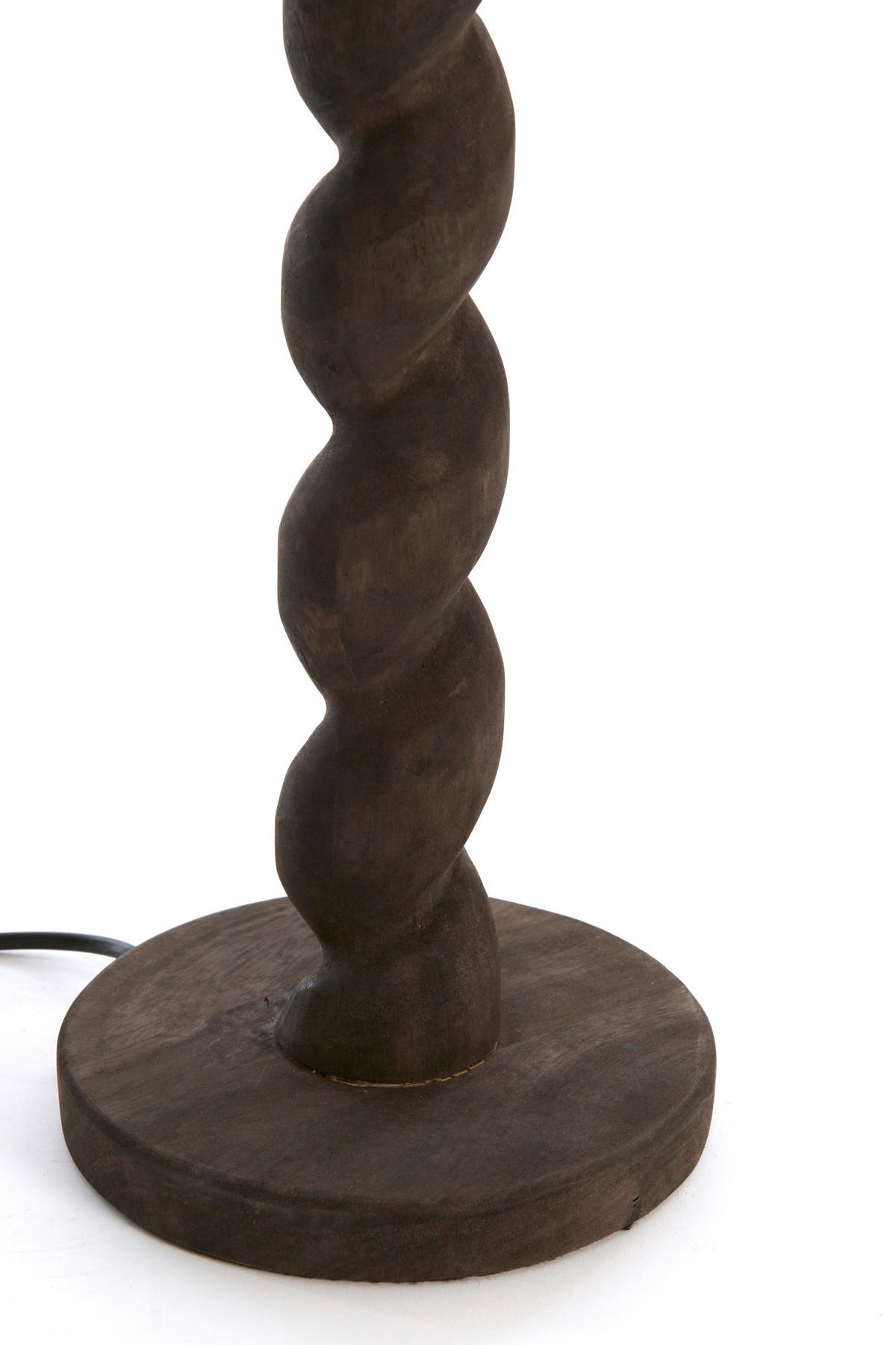 LAMPENFUSS Nanno Grau Ø15/45 cm - Grau, Holz (15/15/45cm) - Light & Living