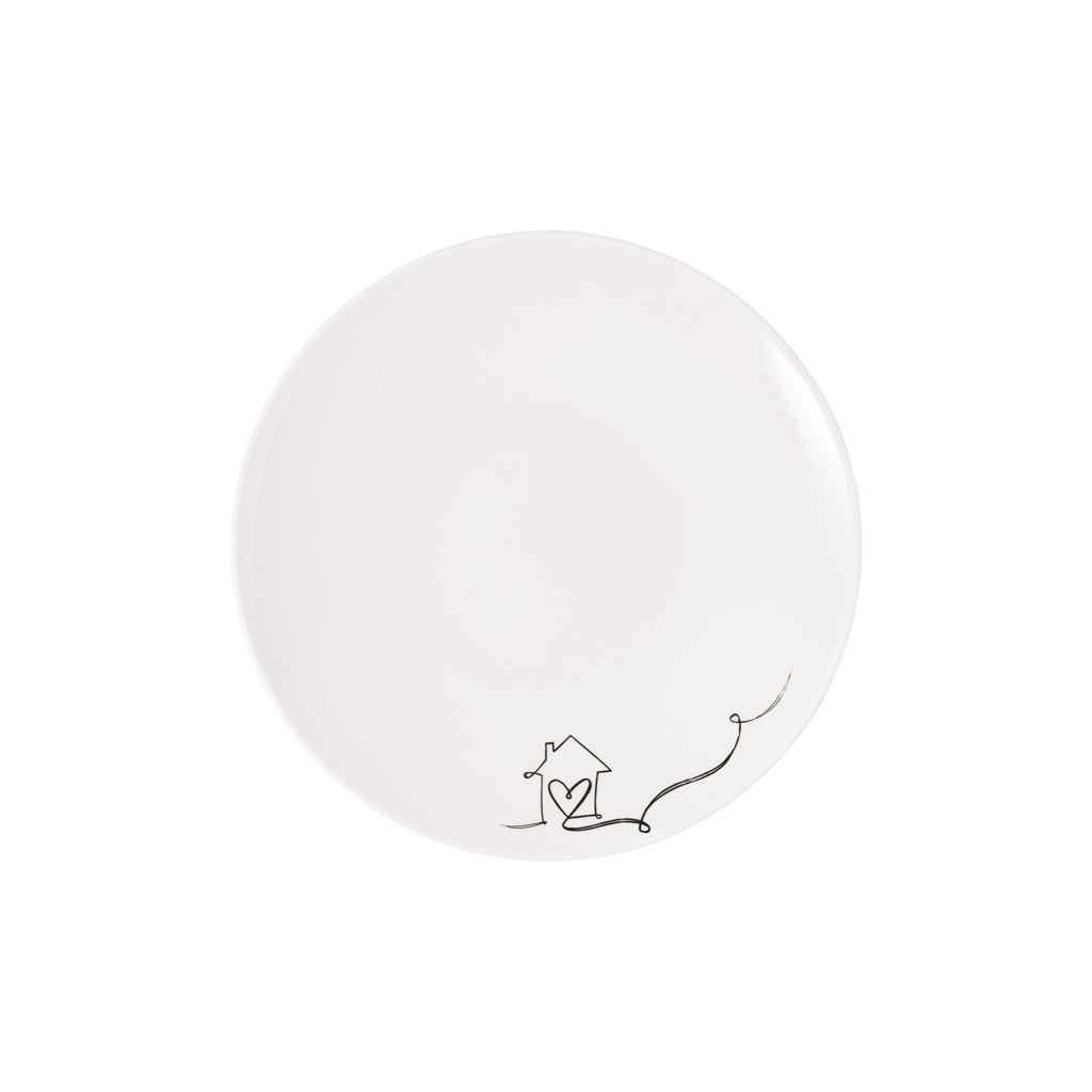 FRÜHSTÜCKSTELLER FAMILY Statement Lines weiß ø 21,2 cm - Weiß, Keramik (21.2cm) - Villeroy & Boch
