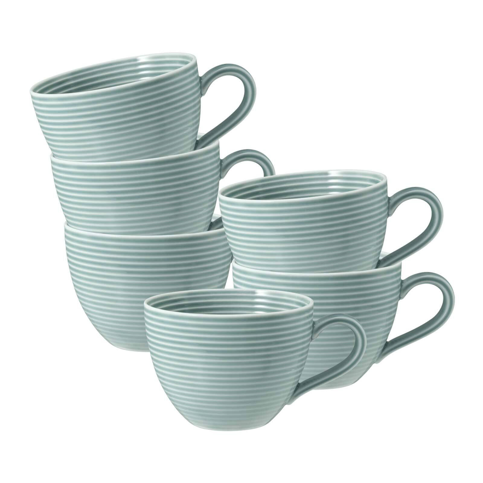 KAFFEETASSEN Beat Color Glaze Arktisblau 0,26 l 6er Set - Blau, Keramik (0.26L) - Seltmann Weiden
