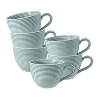 KAFFEETASSEN Beat Color Glaze Arktisblau 0,26 l 6er Set - Blau, Keramik (0.26L) - Seltmann Weiden