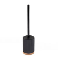 WC-BÜRSTE schwarzer Halter Natureo 8,8/8,8/39 cm - Schwarz, Kunststoff (8.8/39/8.8cm) - 5five Simply Smart