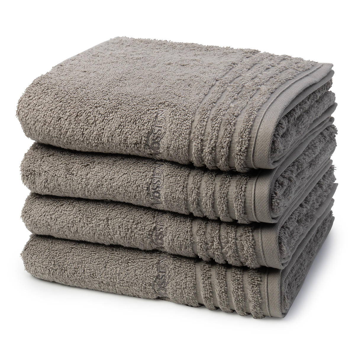 HANDTUCH Vienna Style Supersoft 4er-Set - Grau, Textil (50/100cm) - Vossen