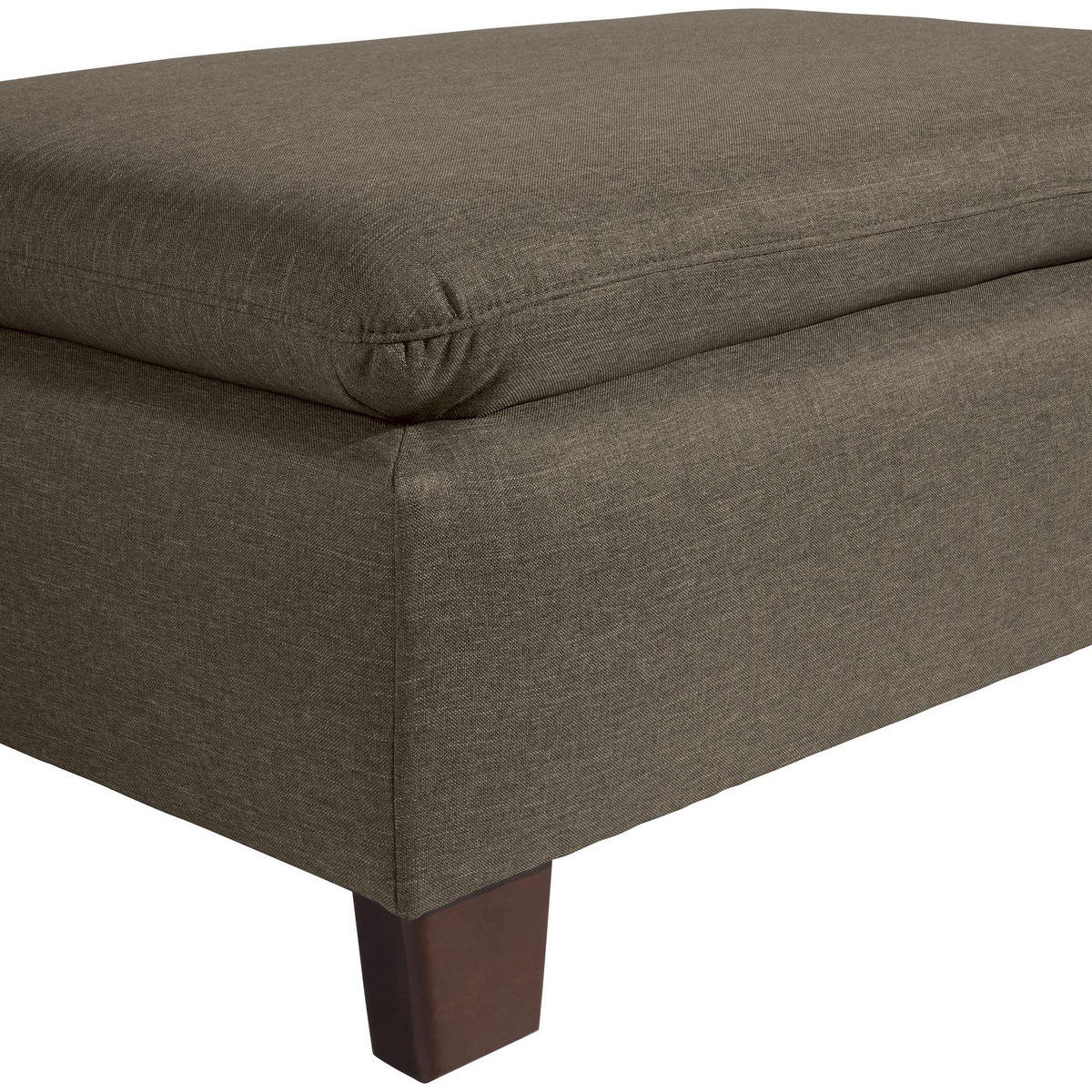 POLSTERHOCKER Kaylil Flachgewebe sahara - Sahara, Kunststoff (90/43/60cm) - 58aufmkessel