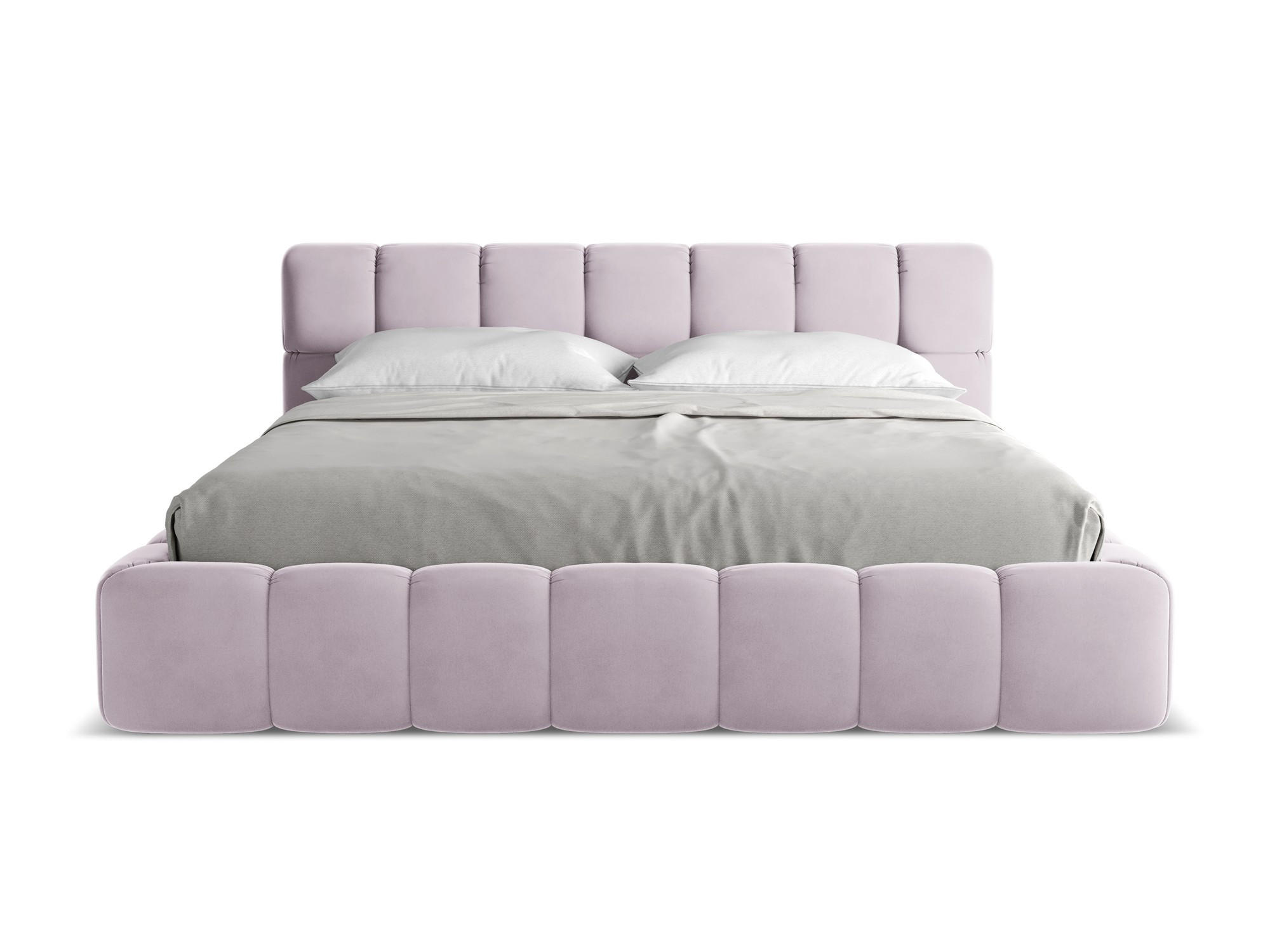 POLSTERBETT mit Bettkasten und Lattenrost 200x228 Violett - Lila/Flieder, Kunststoff/Textil (180/200cm) - Makamii
