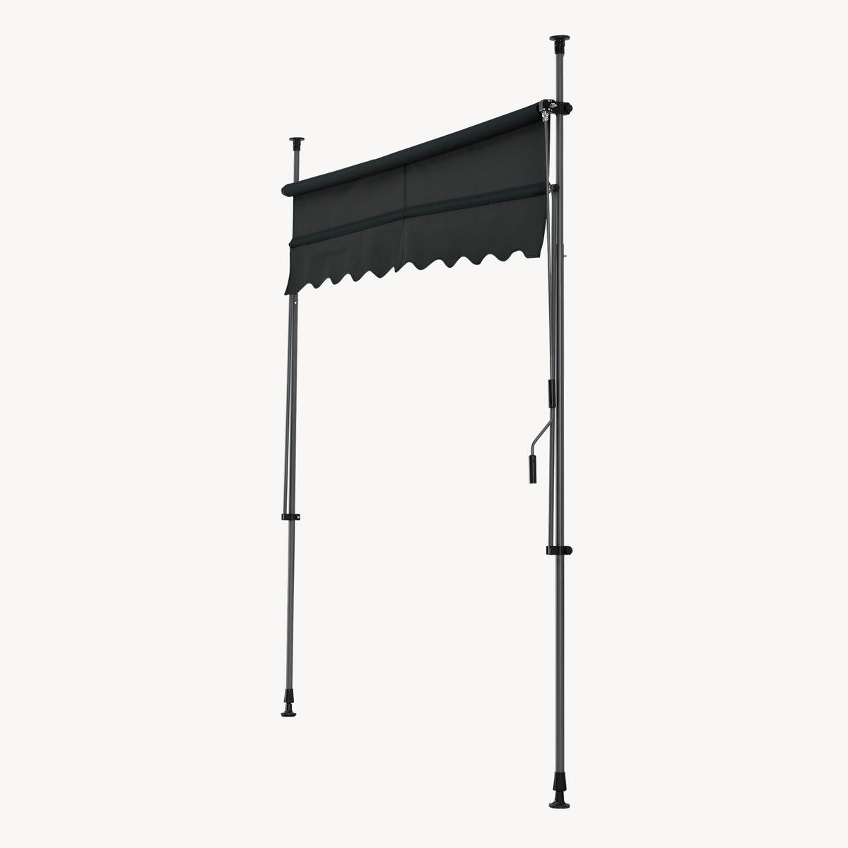 KLEMMMARKISE Stem - Schwarz, Textil/Metall (400/309/120cm) - pro.tec