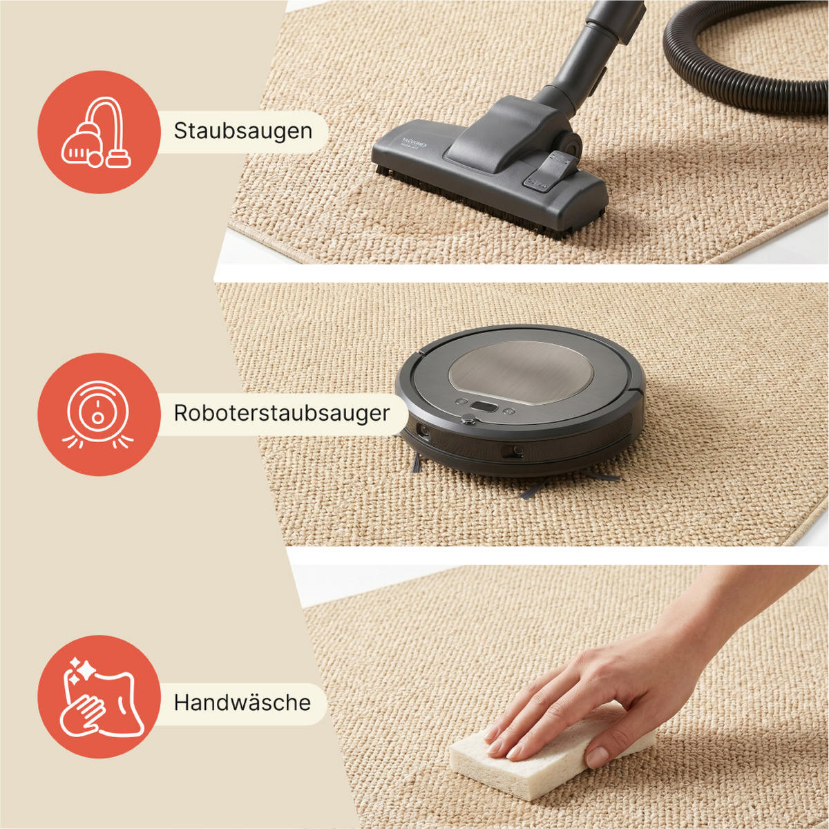 TEPPICH CALMA beige modern 80/150 cm - Beige, Textil (80/150cm) - Tapiso