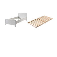 EINZELBETT Karalynn 208x77x96 aus Massivholz+MDF in Weiß - Weiß, Holz (90/200cm) - 58aufmkessel