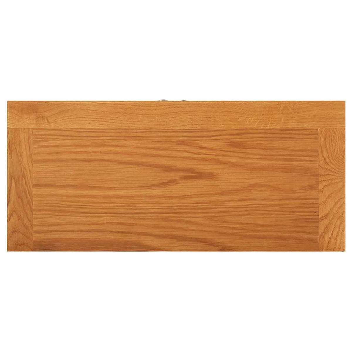 SCHRANK 50/22/110 Cm Massivholz Eiche - Braun, Holz (22/110/50cm) - vidaXL